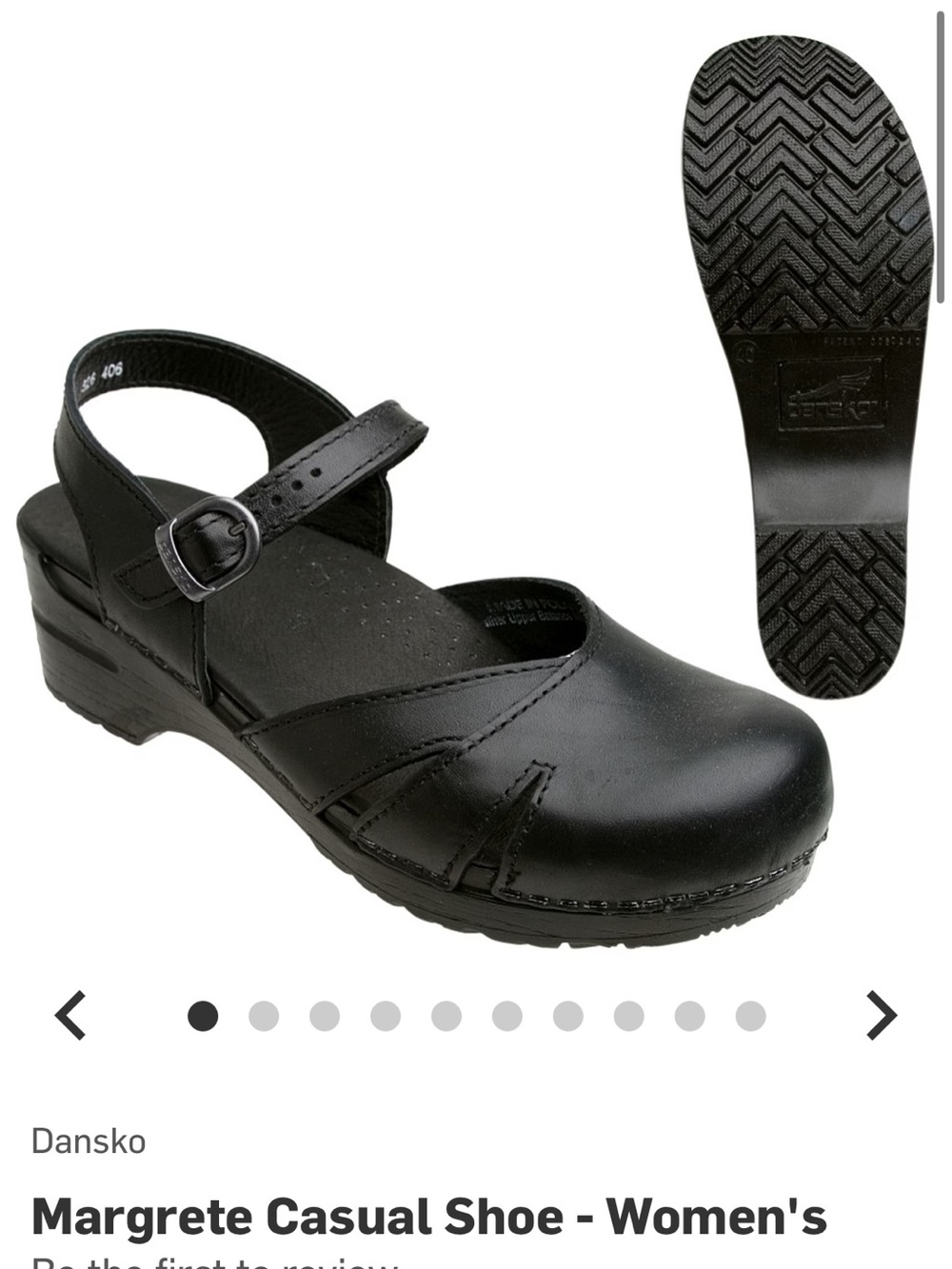 Dansko Margarete Mary Jane Clogs Black